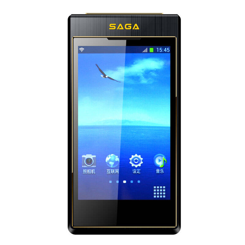 传奇(saga) 2014 移动3g双屏智能手机 双卡双待 玫瑰金