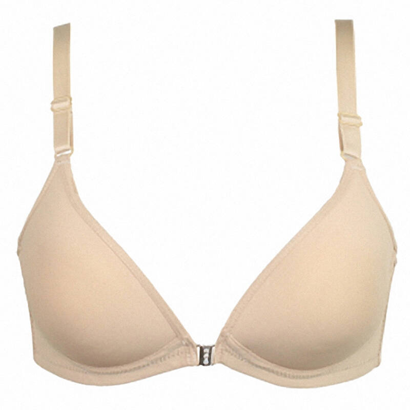 蔓衣妮品牌薄款哺乳运动前扣无钢圈文胸罩聚拢内衣8008款 肤色 36/80a