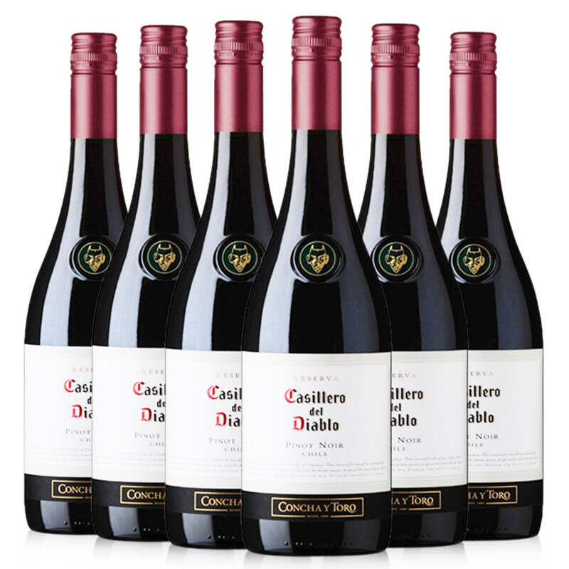智利 干露 红魔鬼 黑皮诺红葡萄酒 750ml 6瓶装