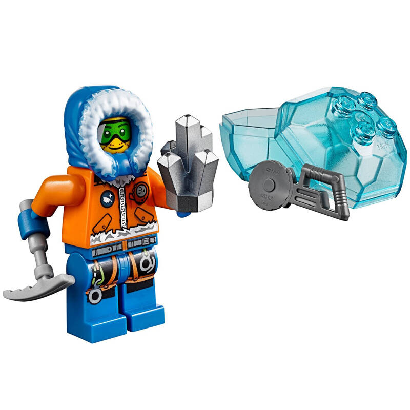 x3 lego乐高积木玩具 城市city 极地探险 冰雪履带车 60033