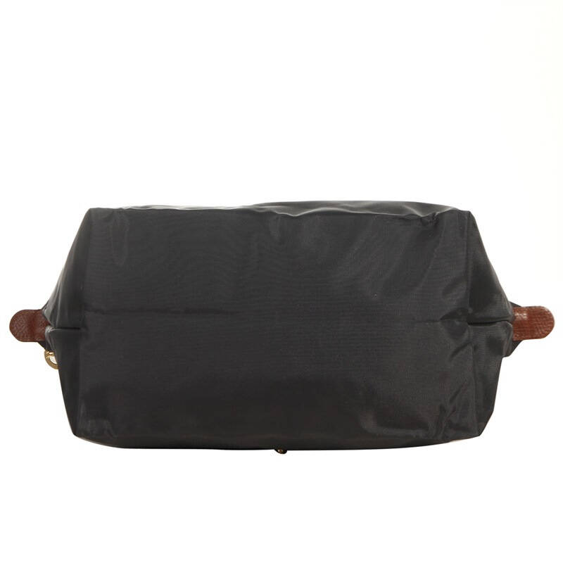 longchamp 珑骧 女款枪灰色尼龙长柄小号手提包 2605 089 300