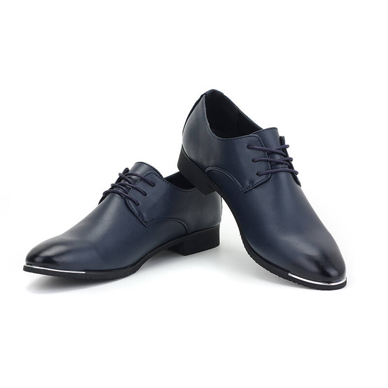 冠军树英伦男鞋潮流皮鞋尖头真皮商务皮鞋布洛克男鞋英伦驾车鞋 5541