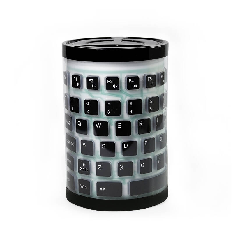 外接键盘折叠静音无声防水便携usb有线硅胶软键盘办公数字小键盘薄