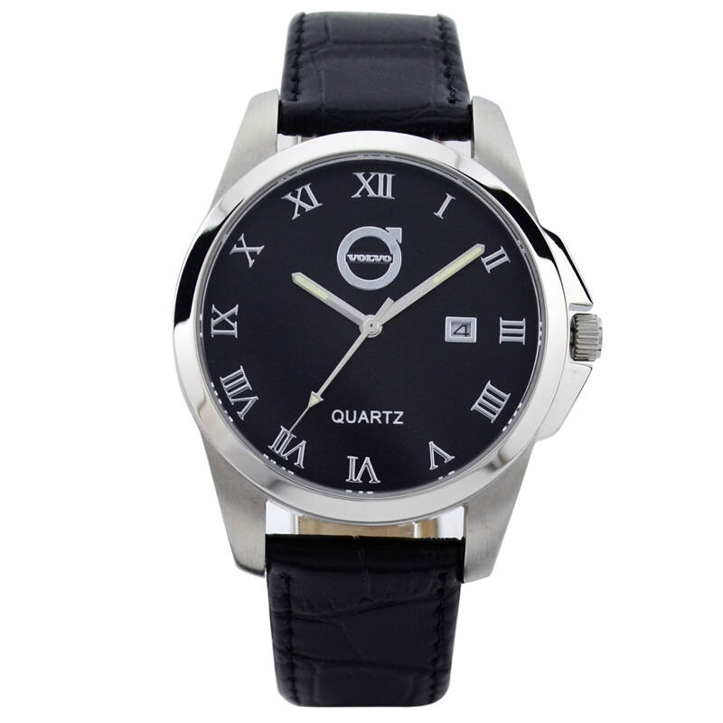 black &white panda 汽车logo员工礼品沃尔沃volvo手表ct007l