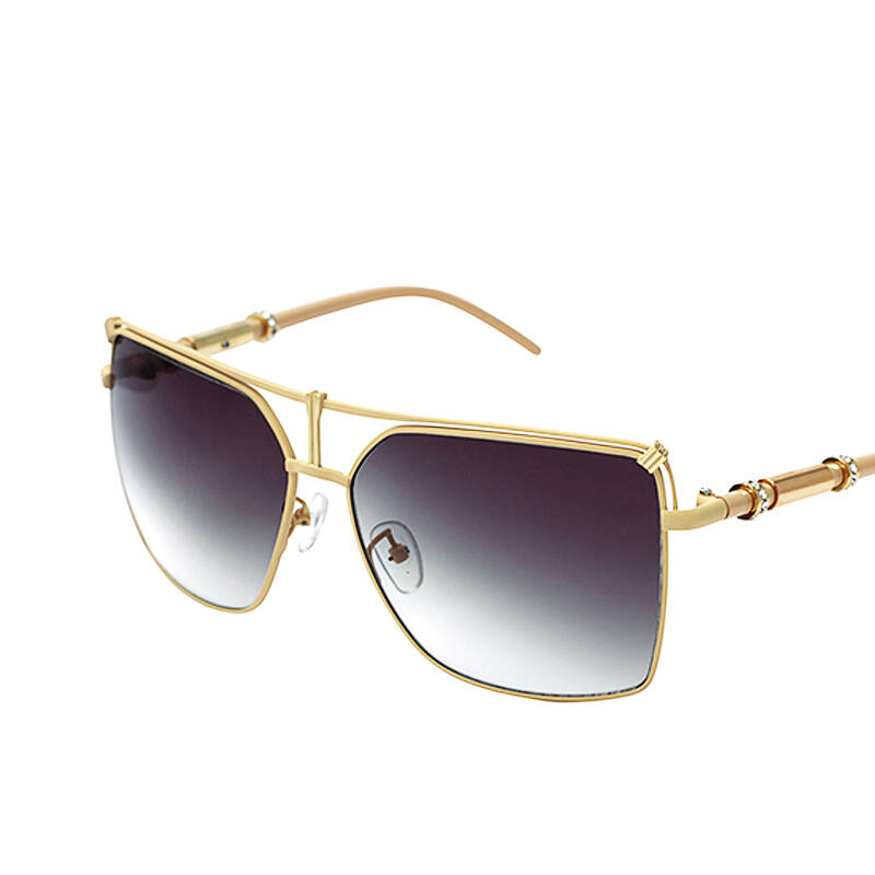 帕莎 新款女士时尚大框太阳镜眼镜j6630 金边酒红色d316-n010