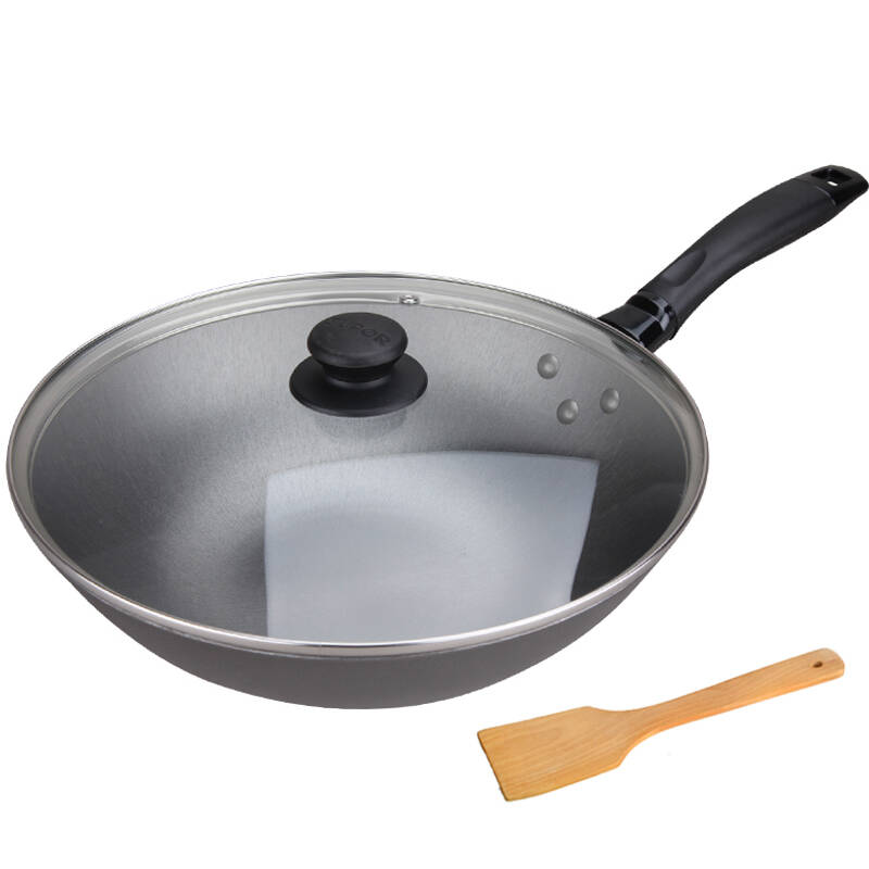 苏泊尔(supor)铁锅fc34q1精铸富铁炒锅34cm电磁炉明火通用无涂层炒菜