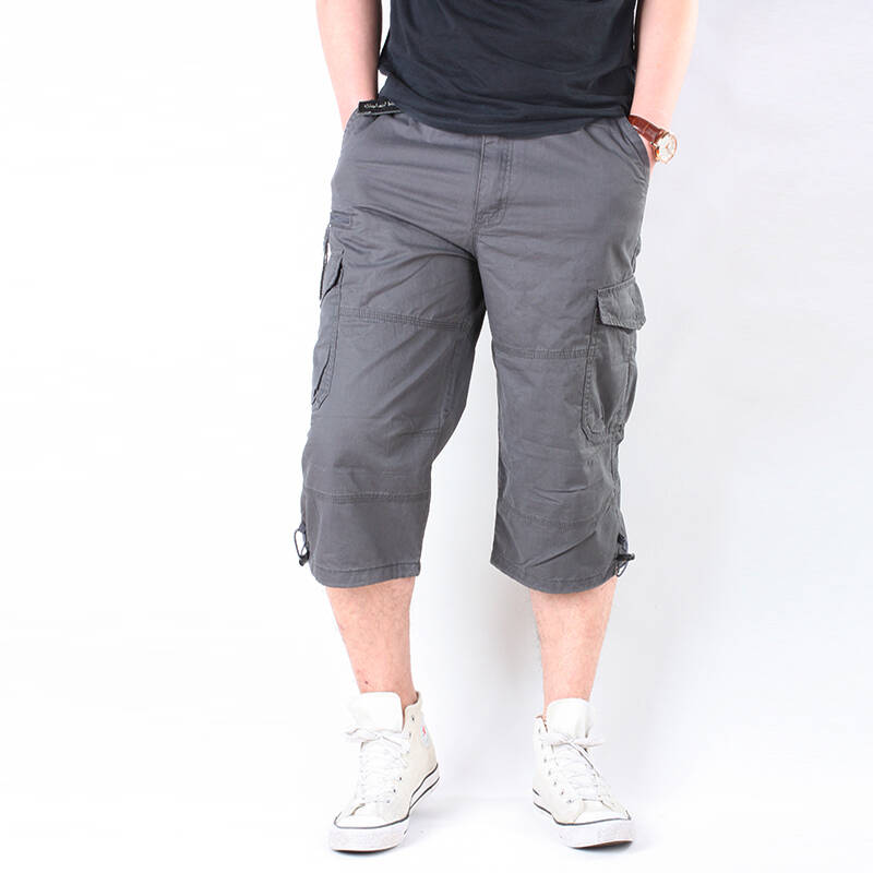 包邮赢羽 男士棉质马裤夏装运动男装工装裤薄休闲男士中裤 韩版商务大