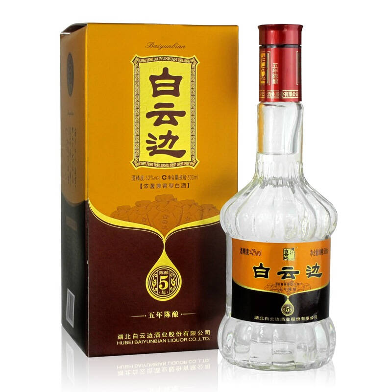 白云边五年陈酿42度 整箱装 500ml*6瓶 京东自营