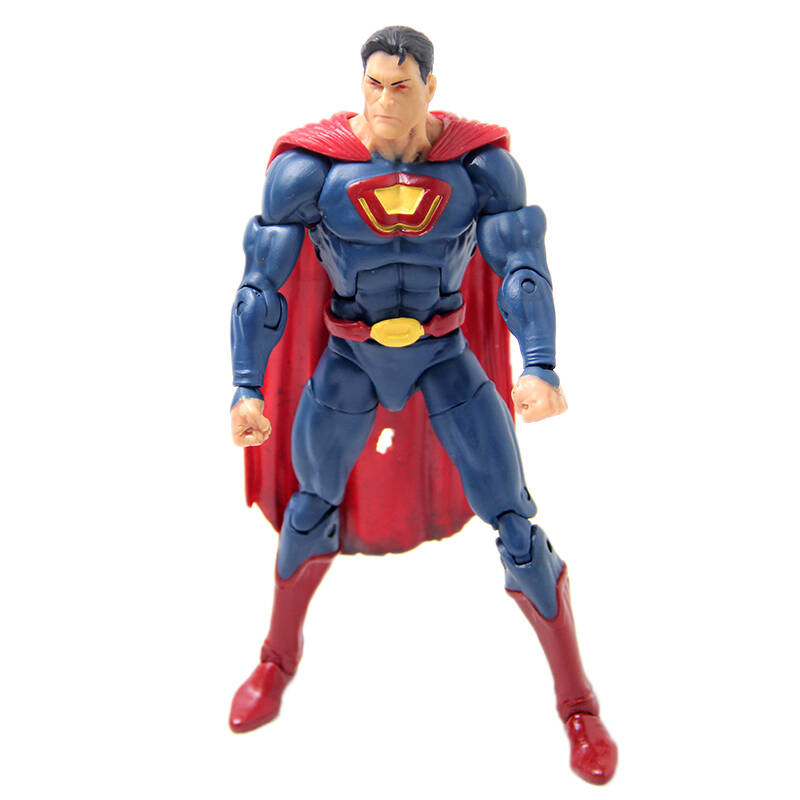 新诚优品 超级英雄 人偶手办 可动战损超人模型 创意玩具礼品 17厘米