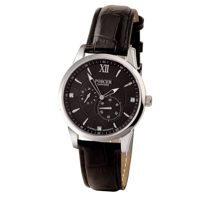 宝时捷(poscer)机械表 自动机械表 进口机芯 男表 男士手表 手表 防水