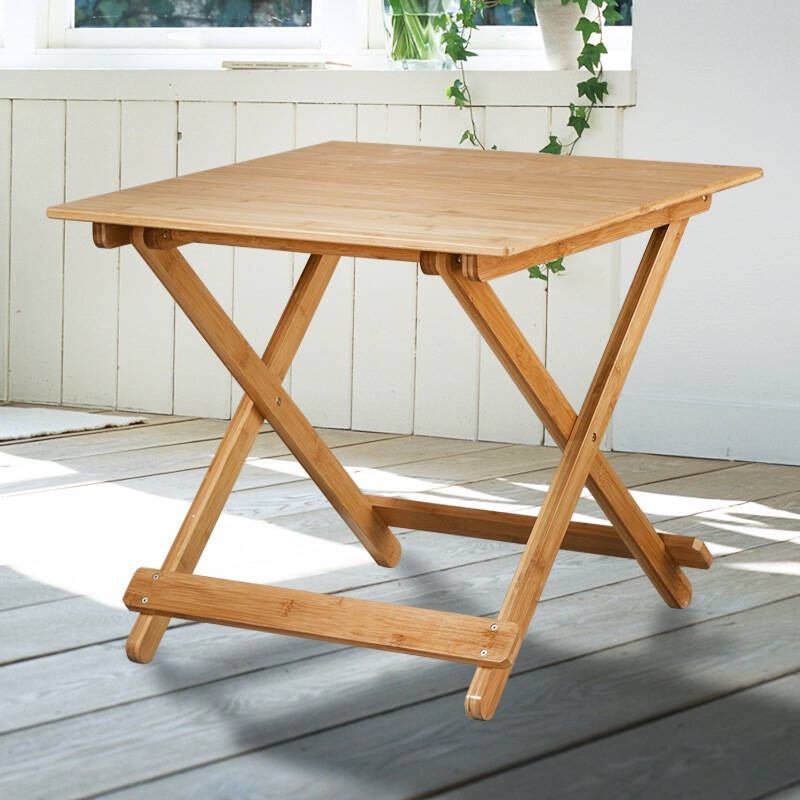 好事达亮节折叠桌 折叠餐桌户外可折叠简易小方桌 便携式小桌子茶桌