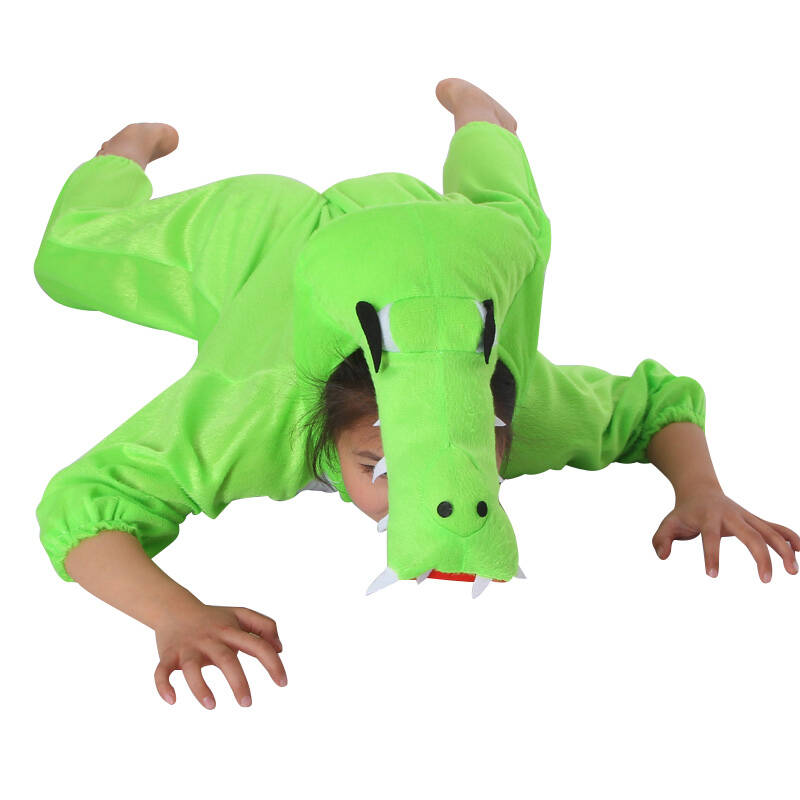 六一儿童节动物演出服装 表演卡通服饰 动物衣服连体装扮-2 鳄鱼 m码