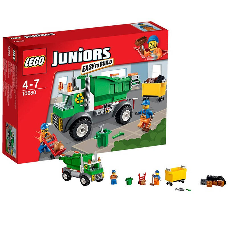 lego 乐高 juniors 小拼砌师系列 环保回收车 10680 自营
