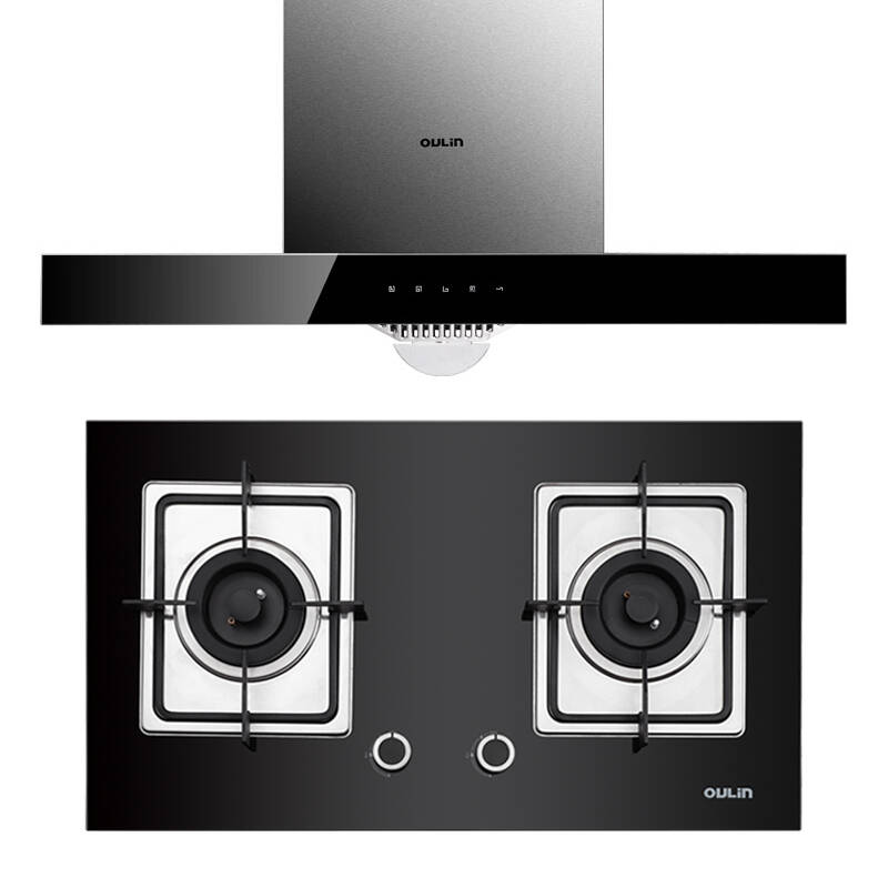 欧琳(oulin)a22w e11抽油烟机灶具套装 欧式烟灶套装 天然气