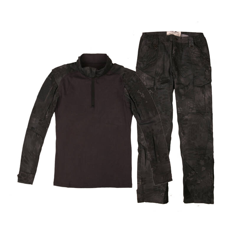 酋长纯棉蟒纹迷彩特种兵训练战术套装 响尾蛇专业作战套服 户外军迷