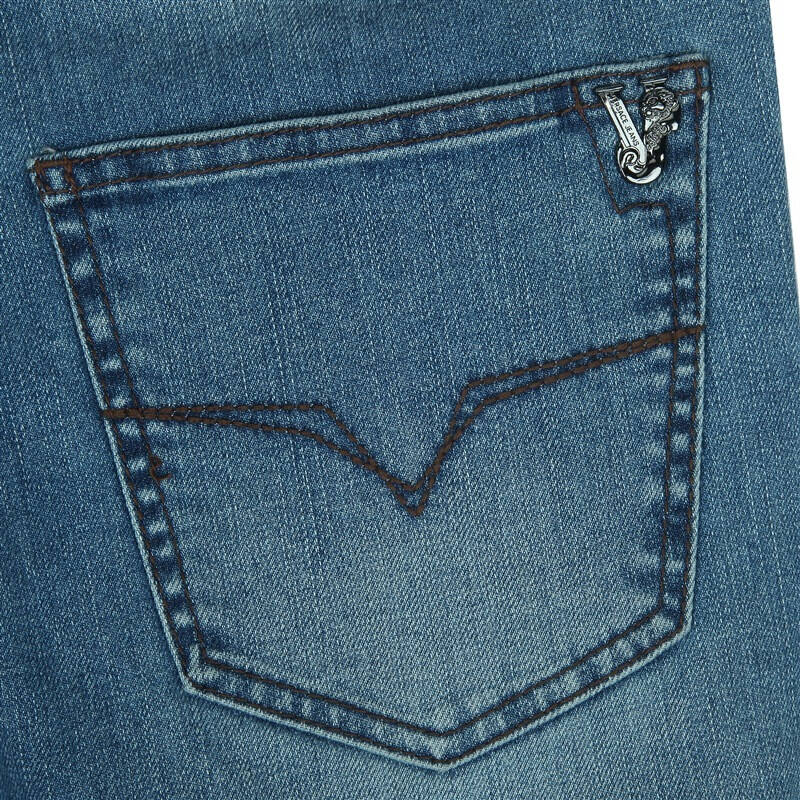 versace 范思哲 男款牛仔蓝色棉纤长款牛仔裤 a2glb0qa 64558 904 30