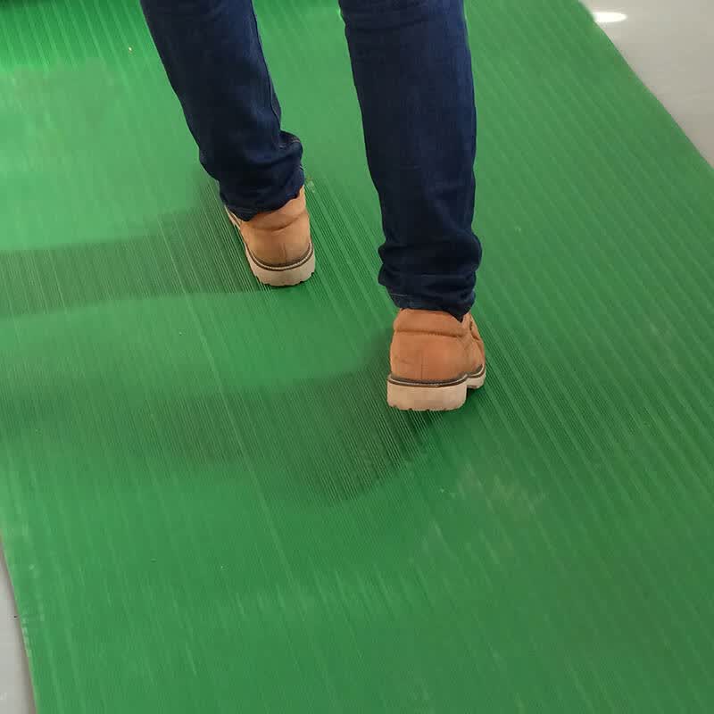 高压绝缘地垫 红绿黑色 配电房防静电橡胶地毯 绿色条纹防滑 3mm
