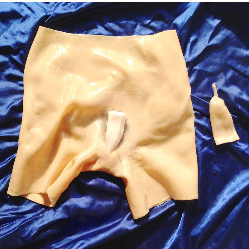 苾美cd变装变装v209d伪娘男用假阴 分有毛和无毛cosplay三分裤货到