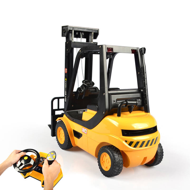 双鹰工程车玩具仿真工程叉车工作台式方向盘遥控e524-001 e524-001