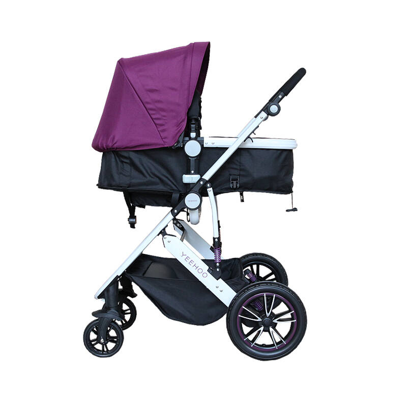英氏婴儿推车宝宝推车四轮 轻便折叠儿童手推车伞车 紫色156013