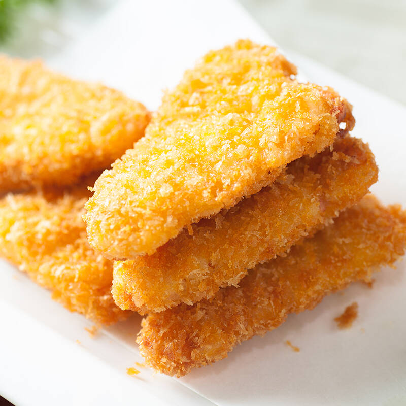 美加佳 格陵兰鲽鱼排 比目鱼排 油炸小食400g