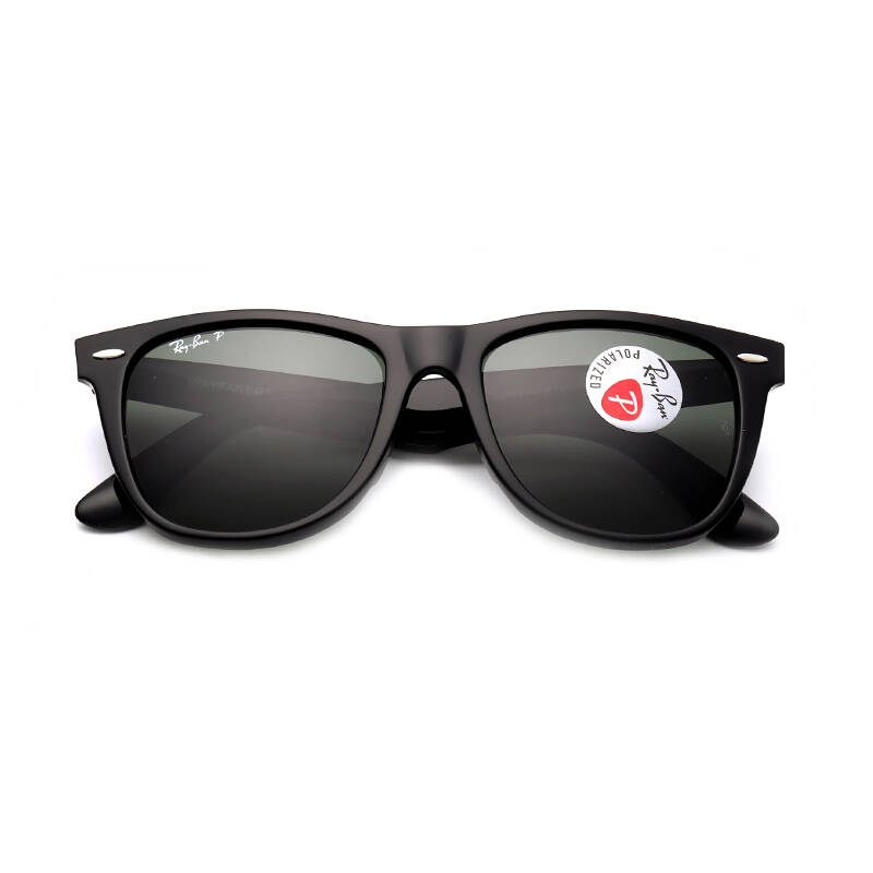 rayban 雷朋太阳镜 rb2140-f p 亚版偏光旅行者系列 男女黑框墨镜 901