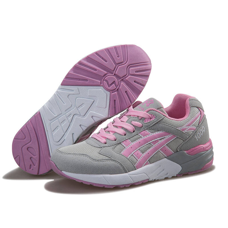 领舞者跑步鞋潮流时尚耐磨缓震男女款休闲跑步鞋侣运动鞋x778578 浅灰