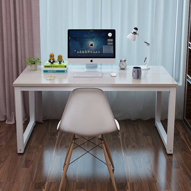 Love Qiao Loveqiaodai Computer Table Desktop Home Modern Simple Love Qiao Loveqiaodai Computer Table Desktop Home Modern Simple Large Desk Study Combination Student Zebra Wood Color White Leg Length