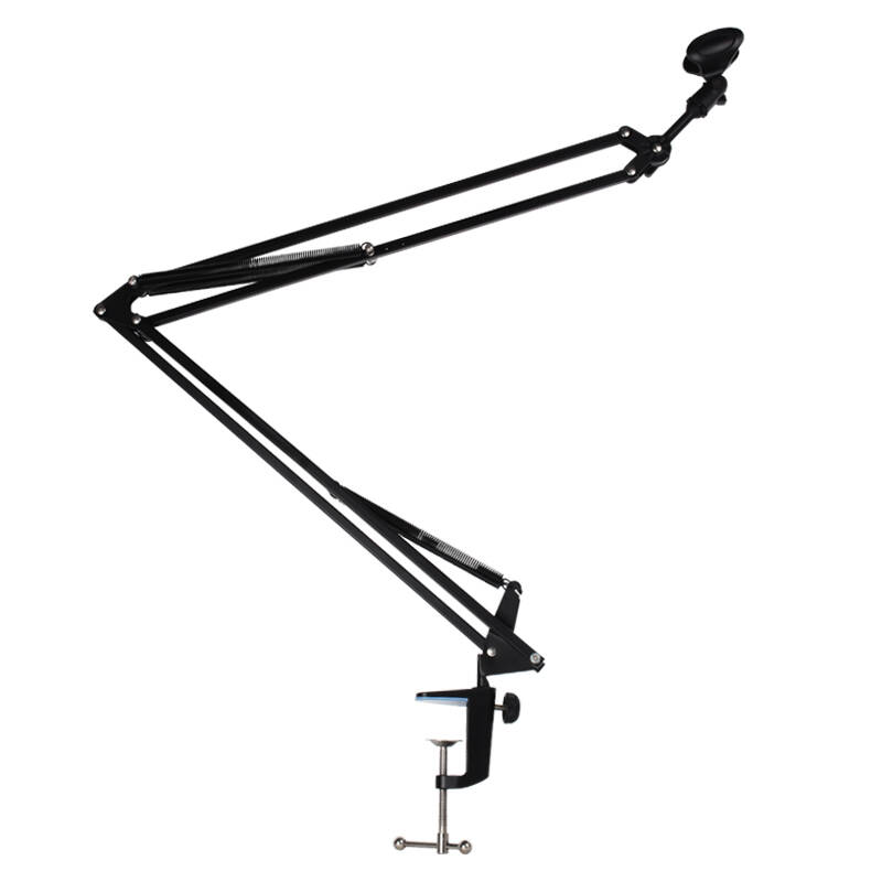 凯浮蛙(kfw)rp-2 桌面台式麦克风话筒支架 万向旋转悬臂防震伸缩麦架