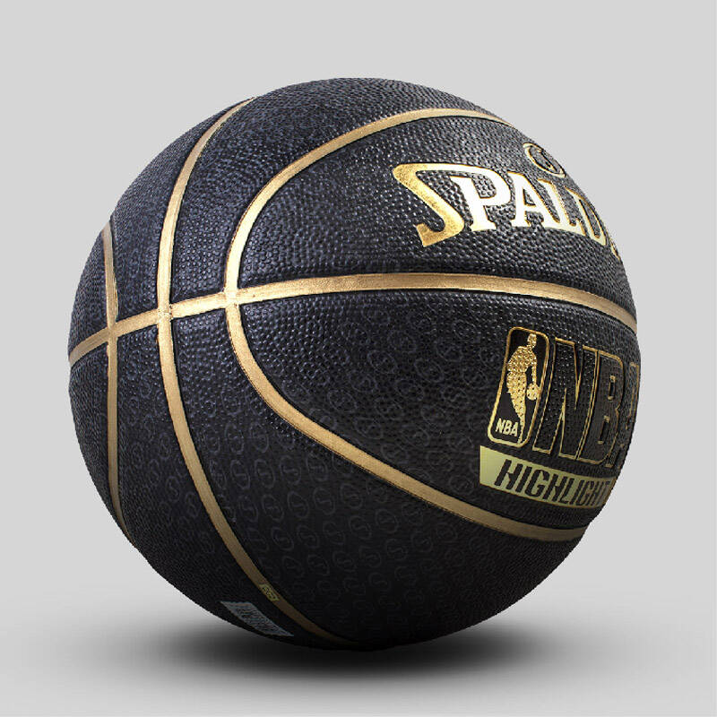 spalding 斯伯丁highlight系列黑球室外水泥地耐磨7号街头篮球