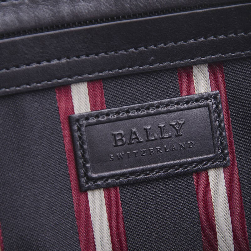 bally 巴利 男士黑色牛皮单肩斜挎包 triar md 280