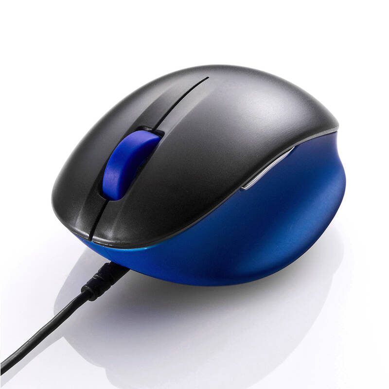 京东配送山业sanwa 时尚蓝光led人体工学有线鼠标 小手鼠标 1000cpi