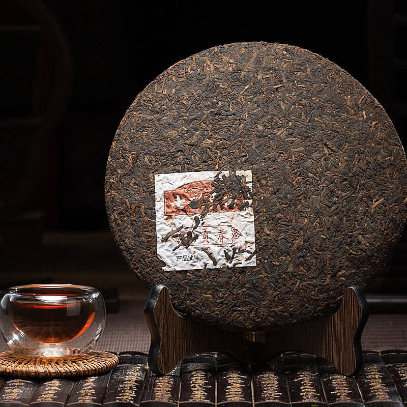 【京东超市】七彩云南 茶叶 普洱茶 普洱茶熟茶 瑞贡春茶叶礼盒 357g