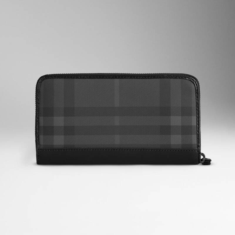 burberry/巴宝莉 新款 男士长款钱包 经典格子款 钱夹 38848891 black