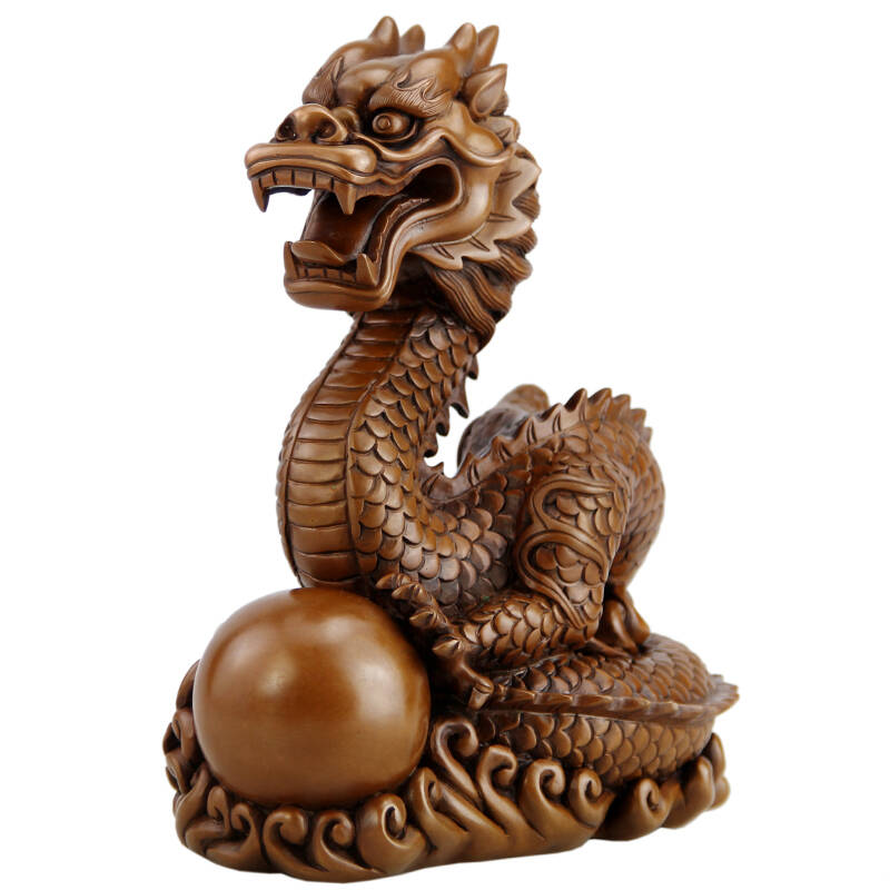 铜欣祥 紫铜生肖龙铜青龙摆件家居摆设工艺品开业礼品