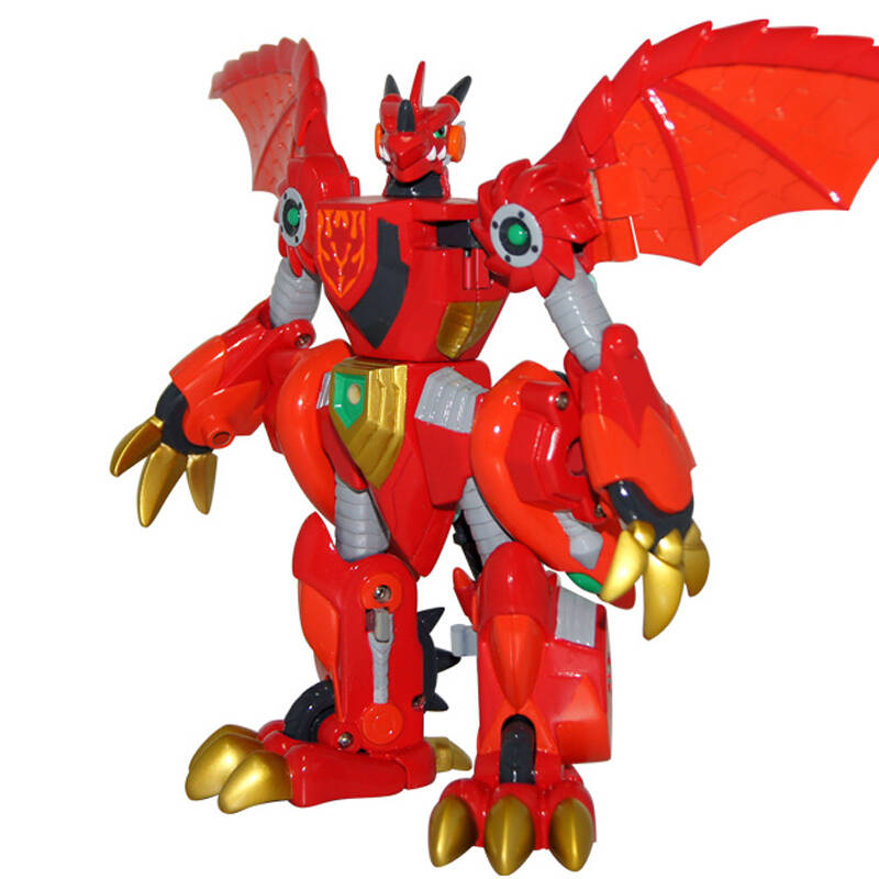 灵动斗龙战士2儿童玩具全套十二星龙圣域6寸变形烈古拉圣龙战神 烈