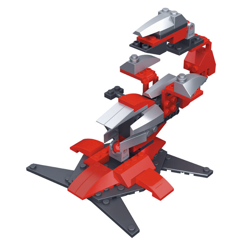 乐知堡 终极战兽 小颗粒益智变形积木 量子飞龙/极速飞龙/烈焰飞龙