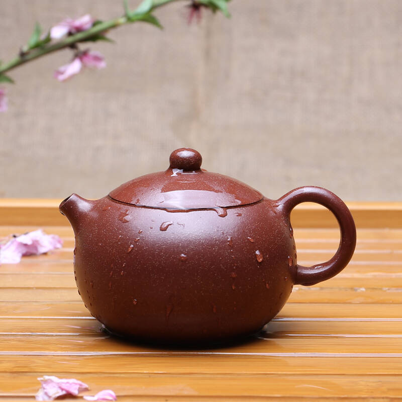 砂润陶艺 宜兴紫砂壶 名家全手工 原矿朱泥西施壶 泡茶壶功夫茶具190