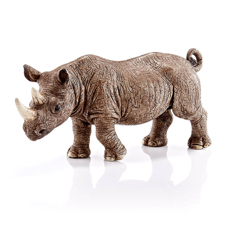 思乐schleich德国仿真动物静态模型14743犀牛玩具3岁以上