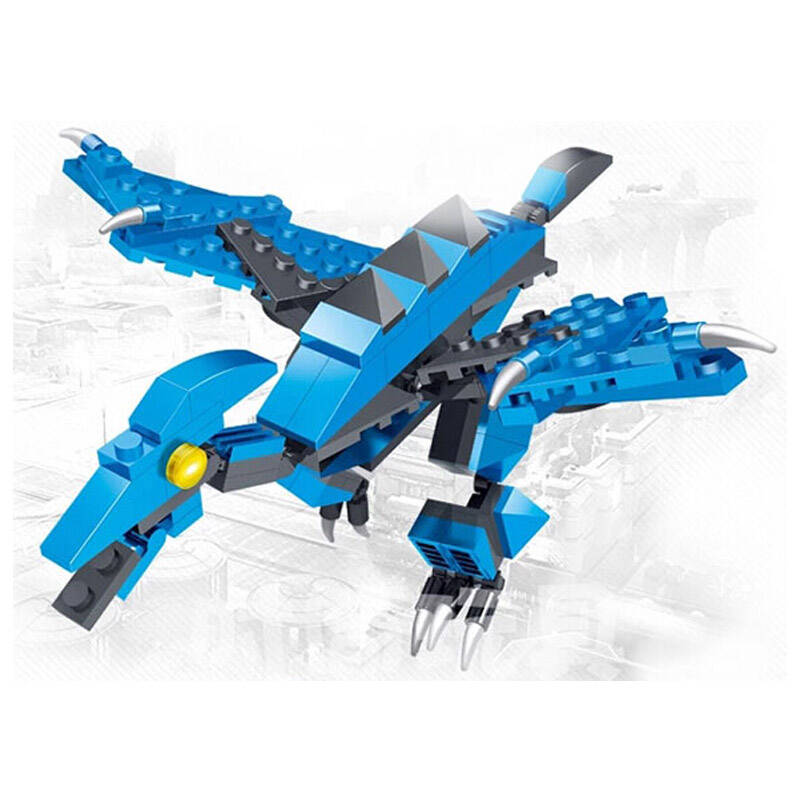 星钻积木 积木玩具三变塑料拼装拼插益智积木儿童玩具 81524爆龙神