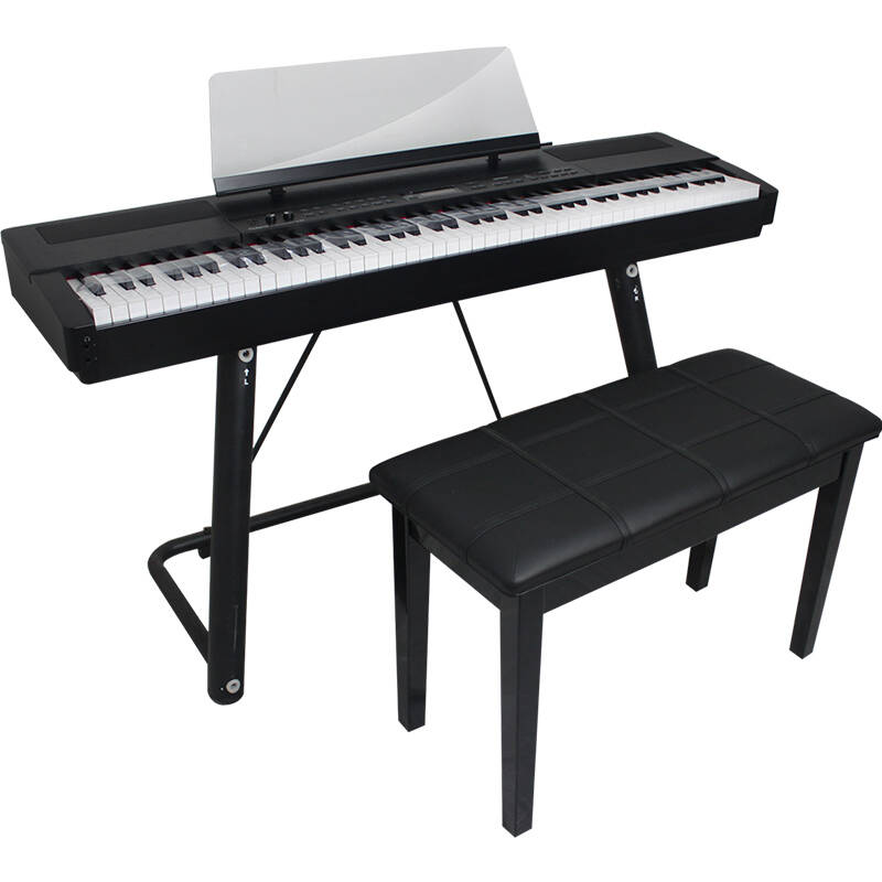 罗兰(roland)电钢琴mp-100 电子键盘88键重锤 (黑主机 u架 双人凳)