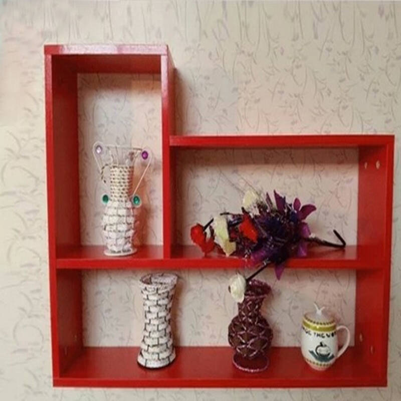 壁挂 隔板.置物架 隔板 装饰架 黄色 板厚2.5cm