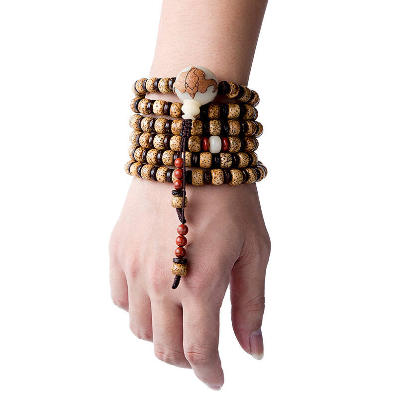 灵月阁海南红藤元宝籽星月菩提子佛珠手链 高密度干磨 老料陈籽 极品