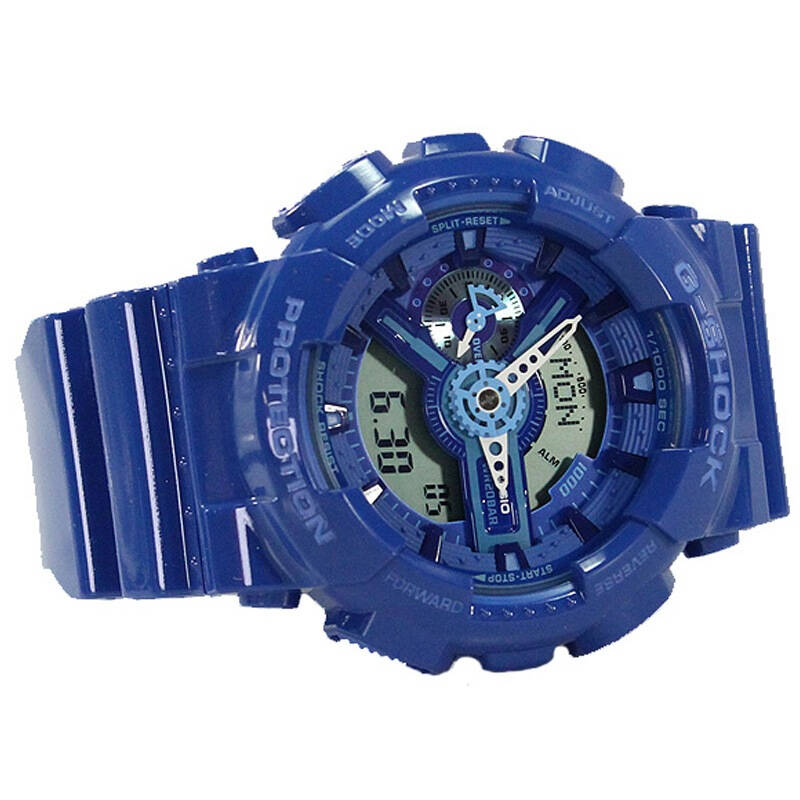 卡西欧(casio)手表 g-shock系列春夏明快蓝运动男表ga-110bc-2a