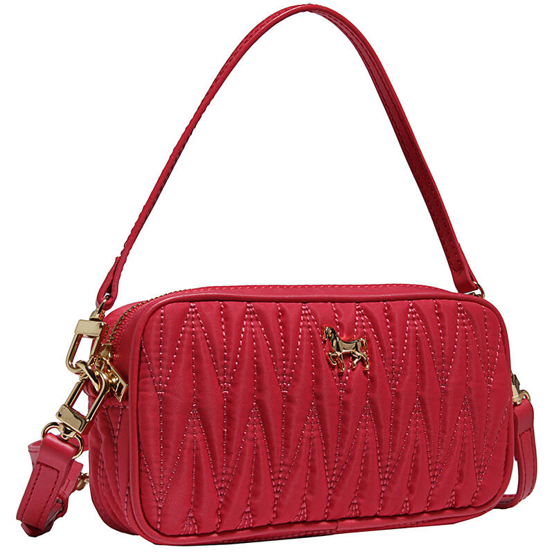 lapalette 小马包 女款桃红色锦纶单肩斜挎手提包 bd4xg718-61