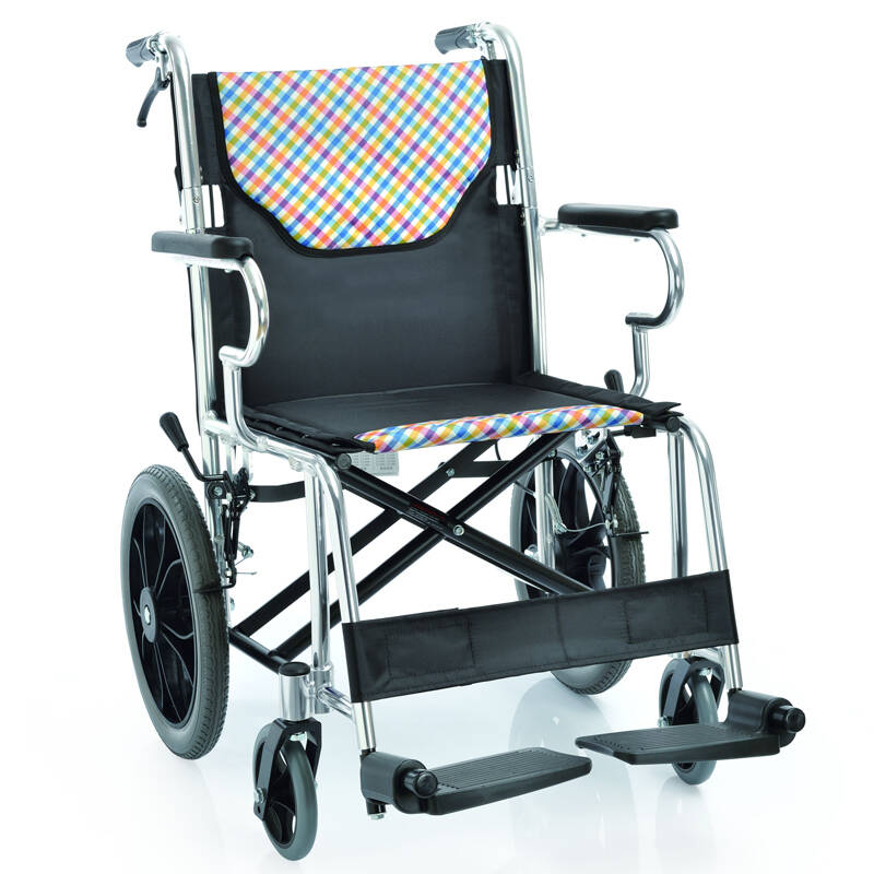 鱼跃(yuwell)可折叠老人轮椅车 老年代步车 铝合金高性价比普通版h032