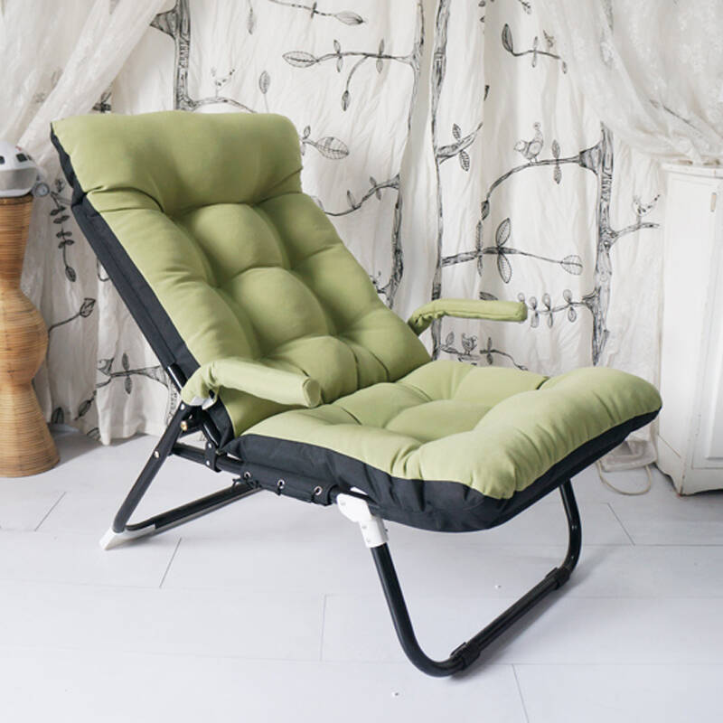 虎域 折叠休闲躺椅 办公午休午睡椅 户外休闲椅 牛仔色