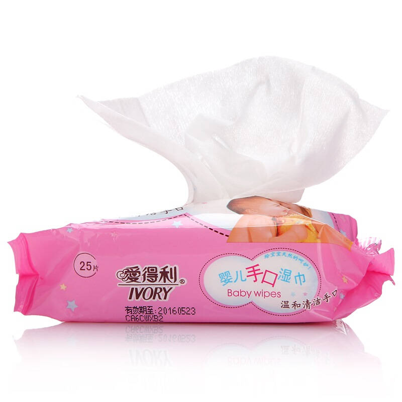 爱得利婴儿手口湿巾25片*4 dt-8066