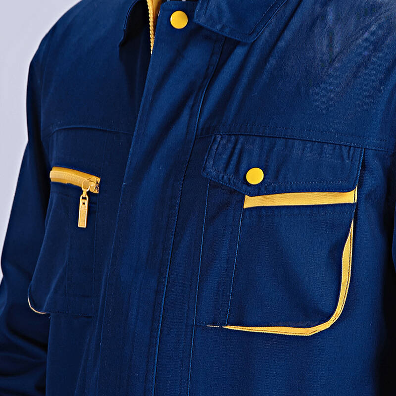 工作服男 劳保服 汽修服 工装制服 深蓝色 185