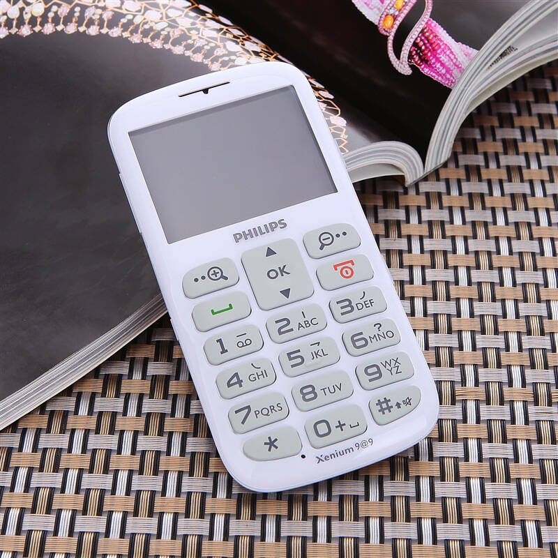 飞利浦 老人手机 (x2560) 温馨白 移动联通2g手机 双卡双待
